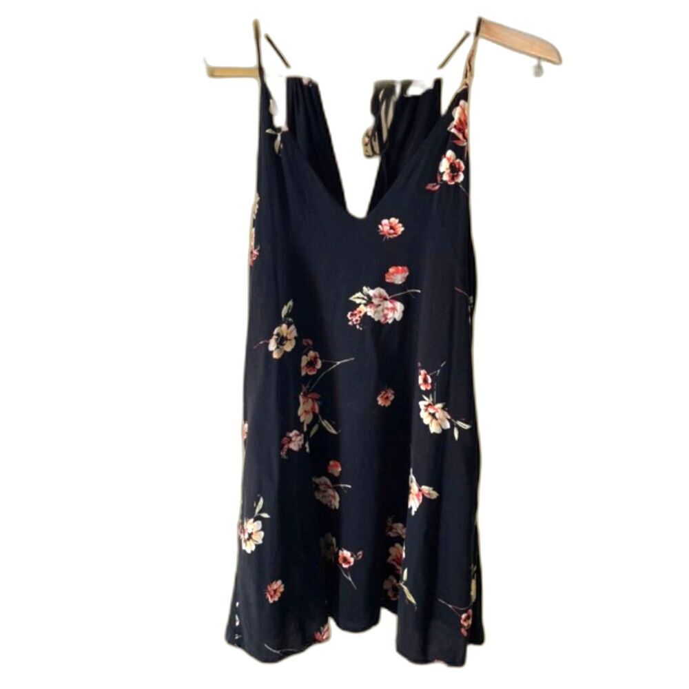 Cotton Candy LA Little Black Dress Small with Random Flower Print Y2K LBD Date
